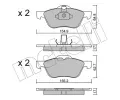 Sada brzdovch destiek METELLI ‐ MT 22-0489-0