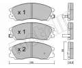 METELLI Sada brzdovch destiek ‐ MT 22-0506-0