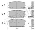 METELLI Sada brzdovch destiek ‐ MT 22-0507-0