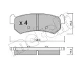 METELLI Sada brzdovch destiek ‐ MT 22-0511-0