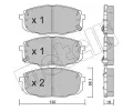METELLI Sada brzdovch destiek ‐ MT 22-0513-1