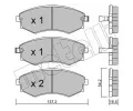 METELLI Sada brzdovch destiek ‐ MT 22-0518-0