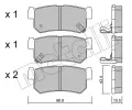METELLI Sada brzdovch destiek ‐ MT 22-0519-0