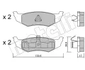 METELLI Sada brzdovch destiek ‐ MT 22-0522-0