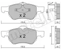 METELLI Sada brzdovch destiek ‐ MT 22-0523-0