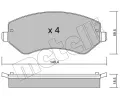 METELLI Sada brzdovch destiek ‐ MT 22-0524-0