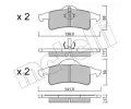 METELLI Sada brzdovch destiek ‐ MT 22-0526-0