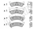 Sada brzdovch destiek METELLI ‐ MT 22-0527-0