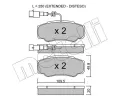 Sada brzdovch destiek METELLI ‐ MT 22-0532-1