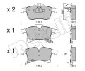 METELLI Sada brzdovch destiek ‐ MT 22-0539-0