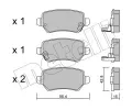 METELLI Sada brzdovch destiek ‐ MT 22-0542-0