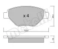 METELLI Sada brzdovch destiek ‐ MT 22-0543-0