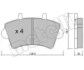 METELLI Sada brzdovch destiek ‐ MT 22-0545-0