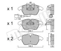 METELLI Sada brzdovch destiek ‐ MT 22-0548-0