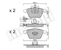 Sada brzdovch destiek METELLI ‐ MT 22-0549-1