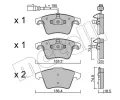 Sada brzdovch destiek METELLI ‐ MT 22-0552-0