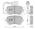 METELLI Sada brzdovch destiek ‐ MT 22-0554-0