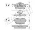 METELLI Sada brzdovch destiek ‐ MT 22-0555-0