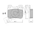 METELLI Sada brzdovch destiek ‐ MT 22-0566-0