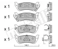 METELLI Sada brzdovch destiek ‐ MT 22-0570-0