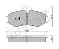 METELLI Sada brzdovch destiek ‐ MT 22-0572-0
