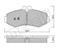 METELLI Sada brzdovch destiek ‐ MT 22-0573-0