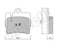 METELLI Sada brzdovch destiek ‐ MT 22-0597-0