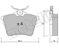 METELLI Sada brzdovch destiek ‐ MT 22-0602-0