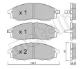 METELLI Sada brzdovch destiek ‐ MT 22-0611-0