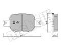 METELLI Sada brzdovch destiek ‐ MT 22-0614-0