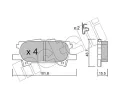 METELLI Sada brzdovch destiek ‐ MT 22-0619-0
