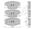 Sada brzdovch destiek METELLI ‐ MT 22-0622-0