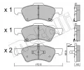 METELLI Sada brzdovch destiek ‐ MT 22-0623-0