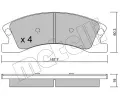 METELLI Sada brzdovch destiek ‐ MT 22-0626-0