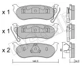 METELLI Sada brzdovch destiek ‐ MT 22-0627-0
