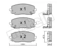 METELLI Sada brzdovch destiek ‐ MT 22-0629-0