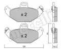 Sada brzdovch destiek METELLI ‐ MT 22-0634-0