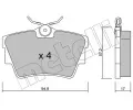 METELLI Sada brzdovch destiek ‐ MT 22-0635-0