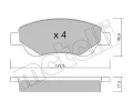 METELLI Sada brzdovch destiek ‐ MT 22-0637-0