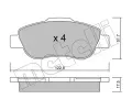 METELLI Sada brzdovch destiek ‐ MT 22-0638-0