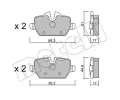 METELLI Sada brzdovch destiek ‐ MT 22-0641-0