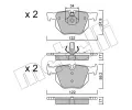 METELLI Sada brzdovch destiek ‐ MT 22-0644-4