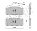 Sada brzdovch destiek METELLI ‐ MT 22-0651-1