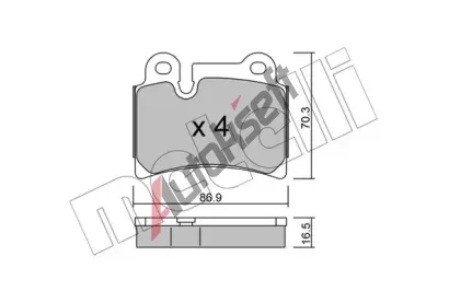 METELLI Sada brzdových destiček MT 22-0660-0, 22-0660-0 METELLI Sada brzdových destiček MT 22-0660-0, 22-0660-0