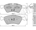Sada brzdovch destiek METELLI ‐ MT 22-0670-0