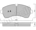 METELLI Sada brzdovch destiek ‐ MT 22-0673-0