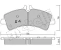 METELLI Sada brzdovch destiek ‐ MT 22-0674-0