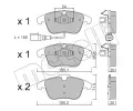 METELLI Sada brzdovch destiek ‐ MT 22-0675-1