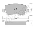 METELLI Sada brzdovch destiek ‐ MT 22-0676-0