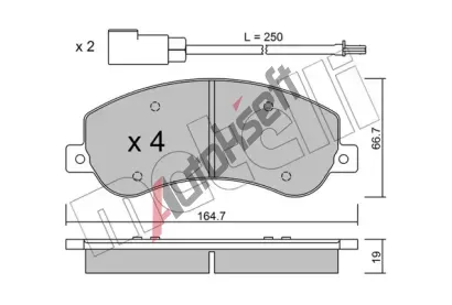 METELLI Sada brzdových destiček MT 22-0680-0, 22-0680-0 METELLI Sada brzdových destiček MT 22-0680-0, 22-0680-0